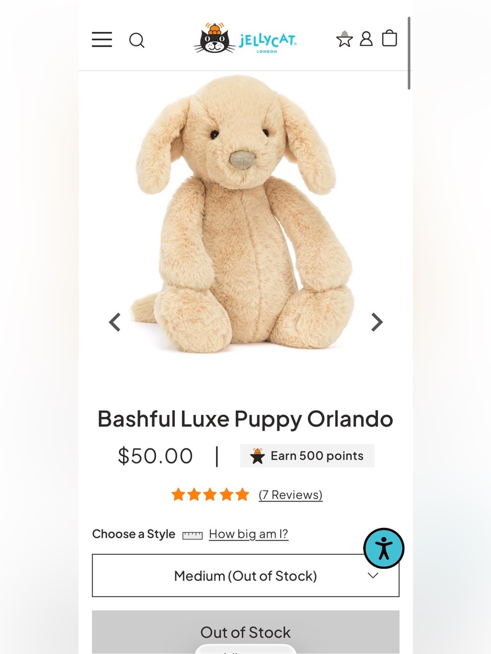 Bashful Luxe Puppy Orlando - medium